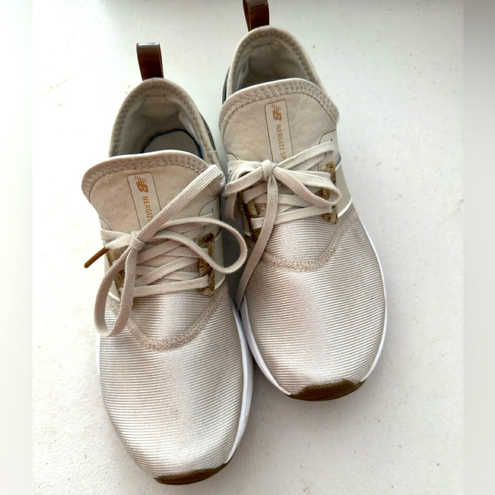 New Balance Cream Slip-on Sneakers
